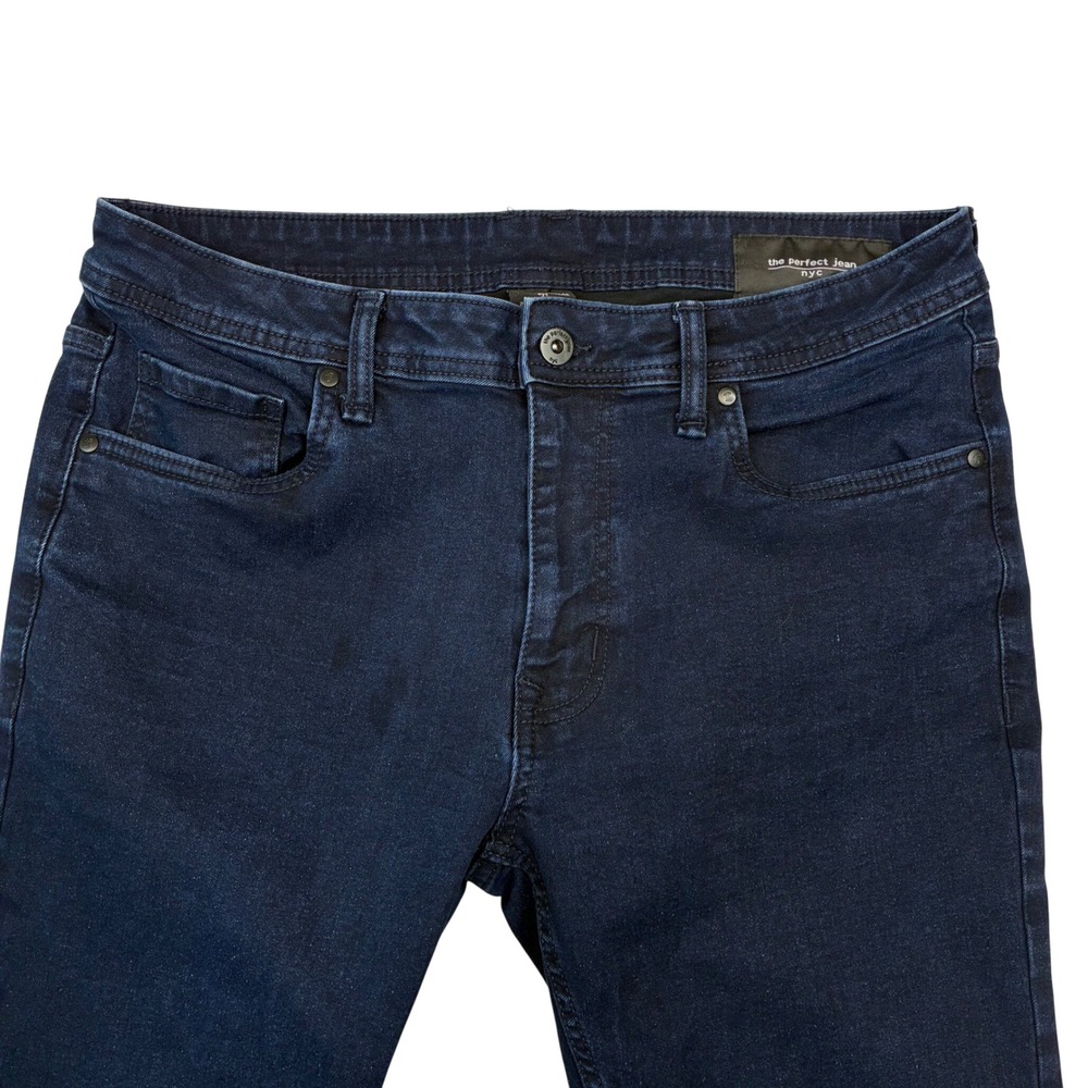 The Perfect Jean NYC Skinny Jeans Men 34x32 Dark‎ Blue Wash Stretch JU9T2B5BM32
